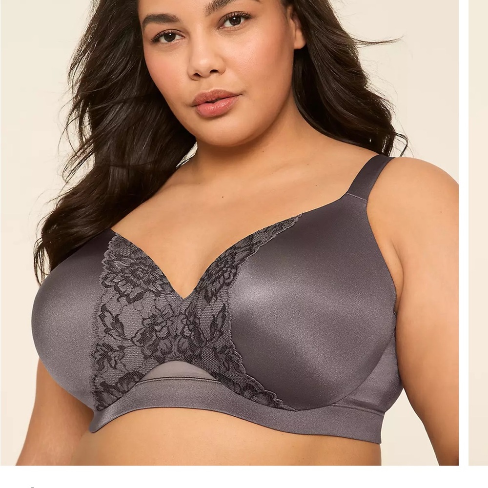 Lane Bryant NWT 42H Elegant Gray Lace Women's Bra